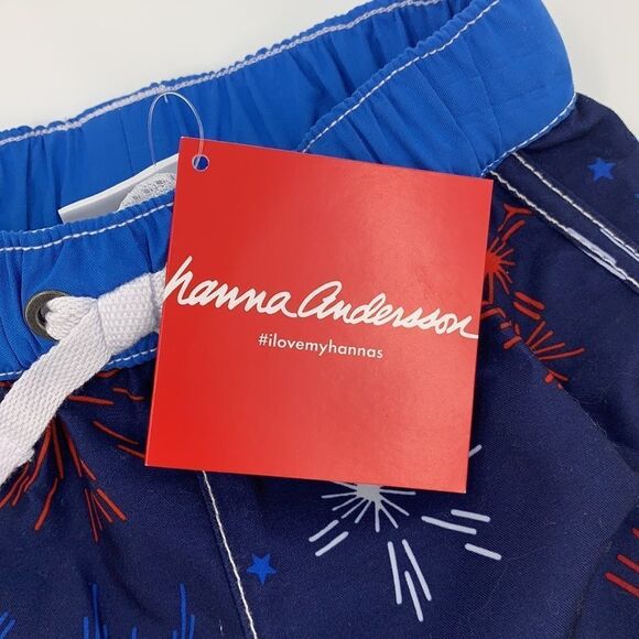 Hanna Andersson Firework‎ Swim Trunks Sz 60 (3-6M) - Picture 3 of 6